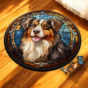 Puzzle Drewniane Pies 217 el. Układanka dla Dorosłych Premium Zwierzęta v.4