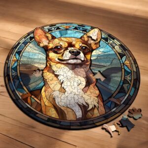 Puzzle Drewniane Pies 217 el. Układanka dla Dorosłych Premium Zwierzęta v10