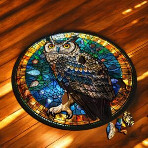 Puzzle Drewniane Sowa 150 el. Układanka dla Dorosłych Premium Zwierzęta v.8