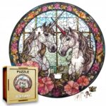 Puzzle Drewniane Jednorożec 217 el. Układanka dla Dorosłych Premium v.16