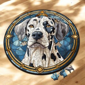 Puzzle Drewniane Pies 217 el. Układanka dla Dorosłych Premium Zwierzęta v12