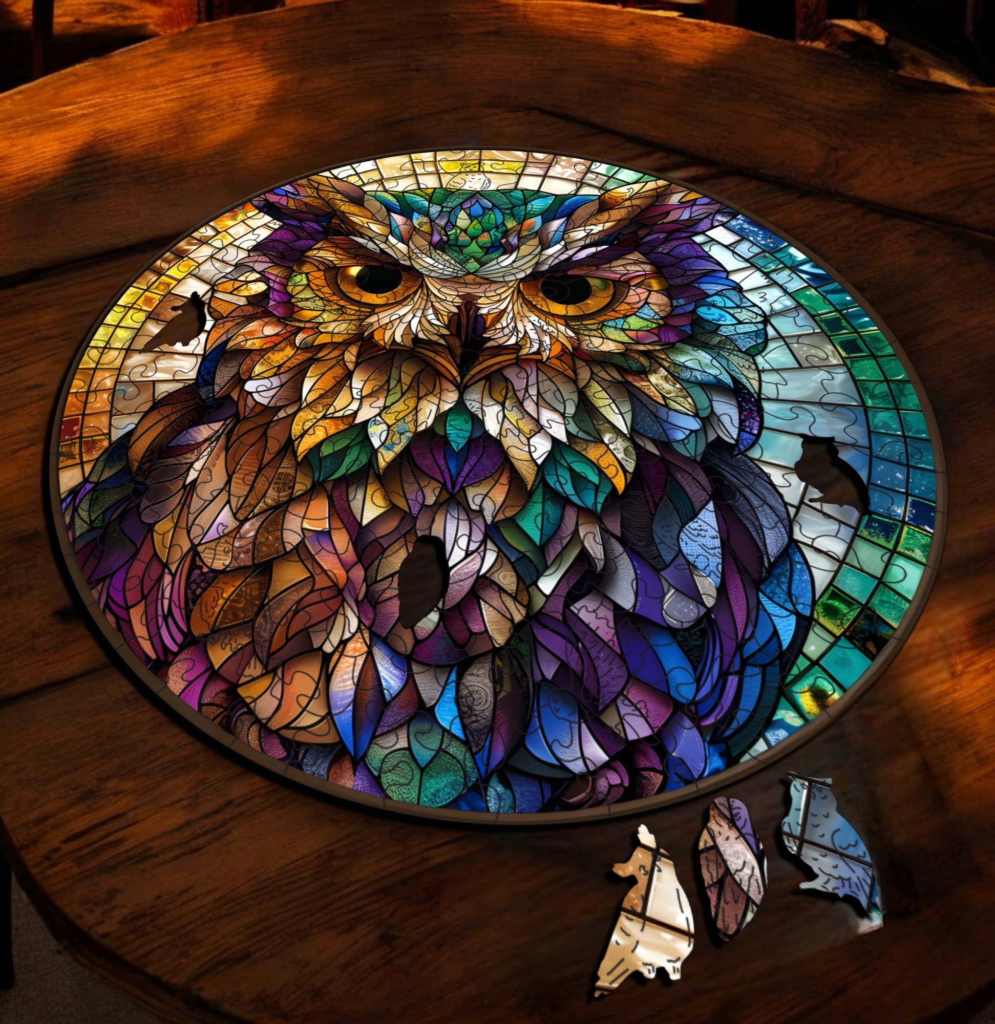 Puzzle Drewniane Sowa 150 el. Układanka dla Dorosłych Premium Zwierzęta v15 Puzzle Drewniane Sowa 150 el. Układanka dla Dorosłych Premium Zwierzęta v15