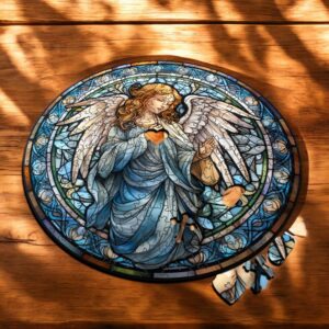 Puzzle Drewniane Anioł 208 el. Układanka dla Dorosłych Katolickie v.27