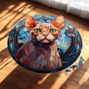 Puzzle Drewniane Kot 224 el. Układanka dla Dorosłych Premium Zwierzęta v.42