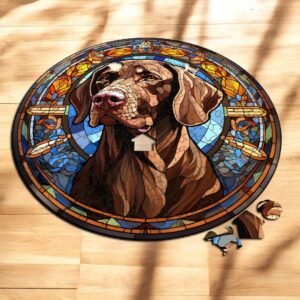 Puzzle Drewniane Pies 217 el. Układanka dla Dorosłych Premium Zwierzęta v17