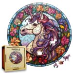 Puzzle Drewniane Jednorożec 217 el. Układanka dla Dorosłych Premium v.6