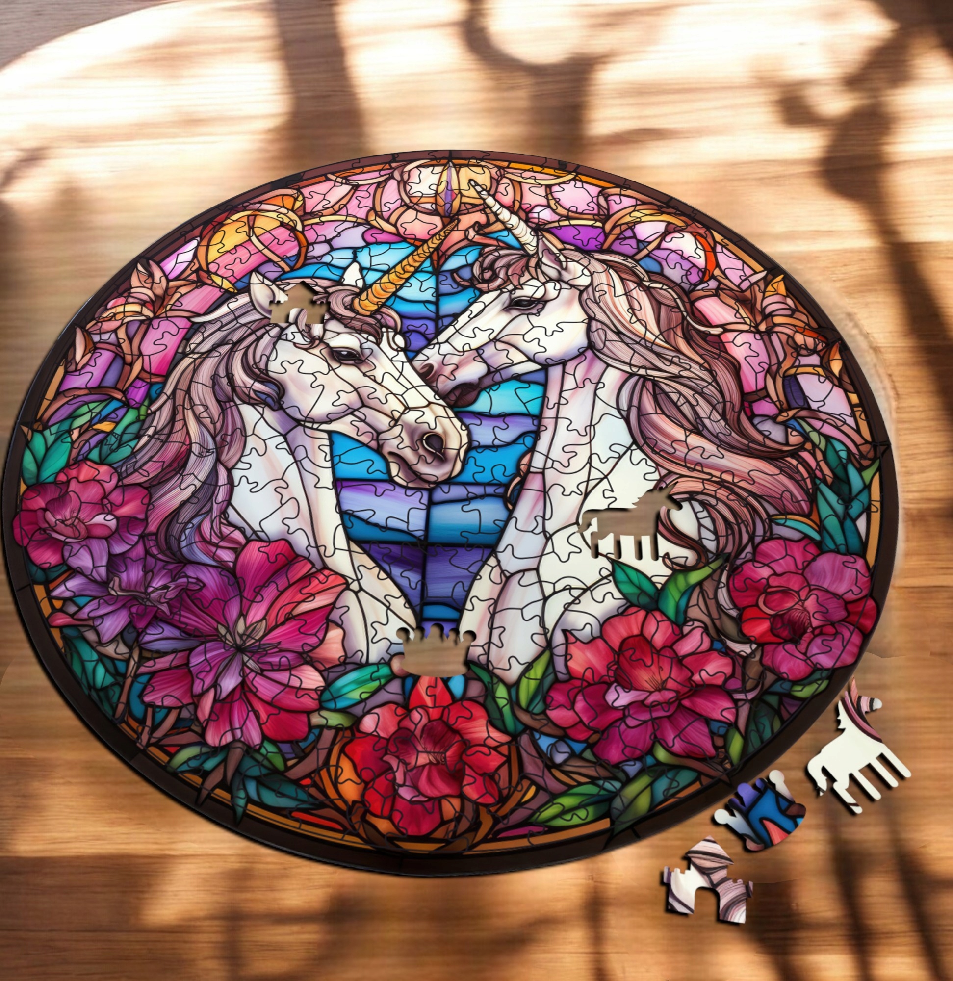 Puzzle Drewniane Jednorożec 217 el. Układanka dla Dorosłych Premium v.17 Puzzle Drewniane Jednorożec 217 el. Układanka dla Dorosłych Premium v.17