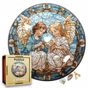 Puzzle Drewniane Aniołki 208 el. Układanka dla Dorosłych Katolickiev.8