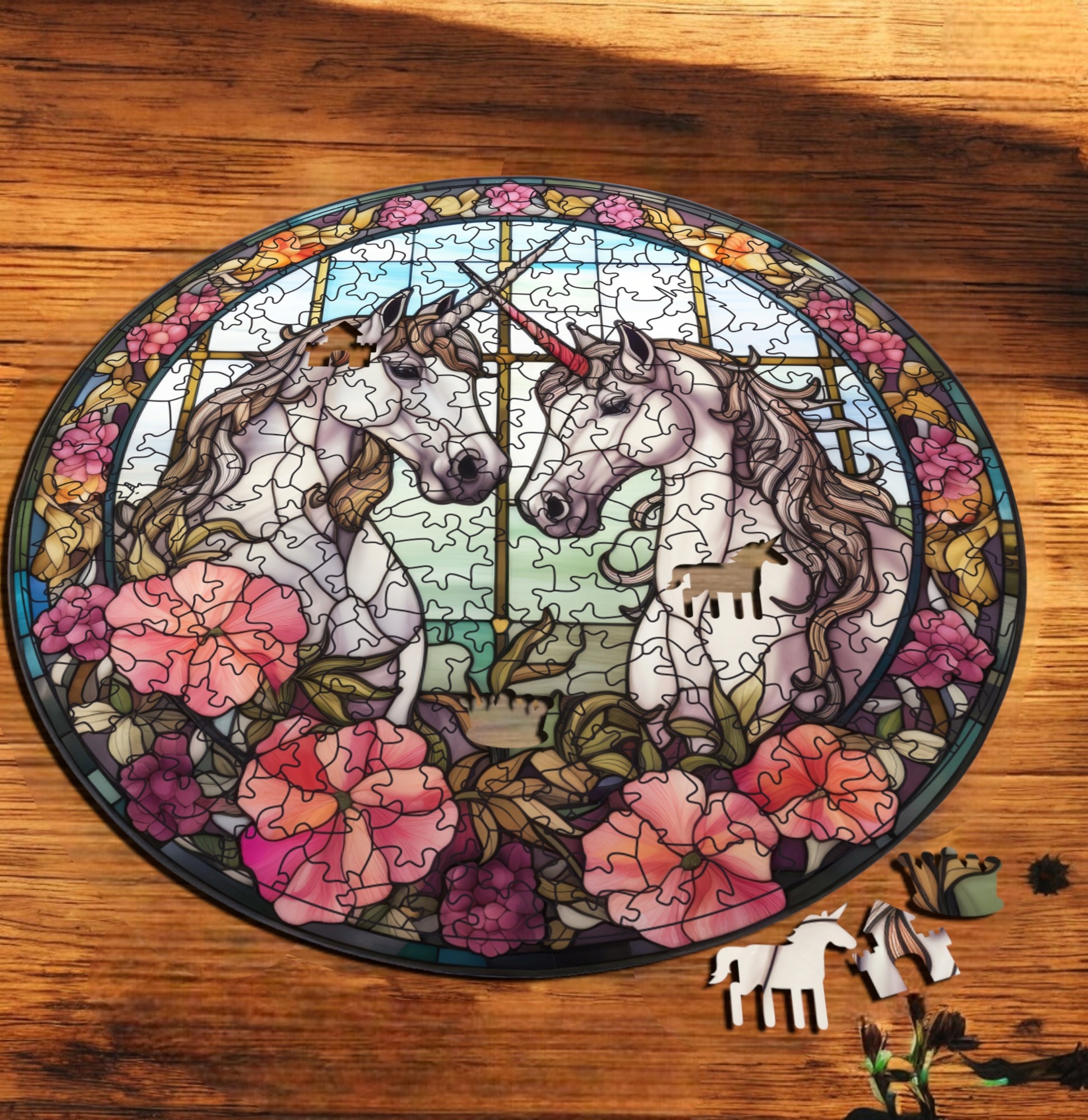 Puzzle Drewniane Jednorożec 217 el. Układanka dla Dorosłych Premium v.16 Puzzle Drewniane Jednorożec 217 el. Układanka dla Dorosłych Premium v.16