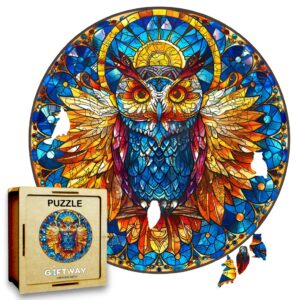 Puzzle Drewniane Sowa 150 el. Układanka dla Dorosłych Premium Zwierzęta v13
