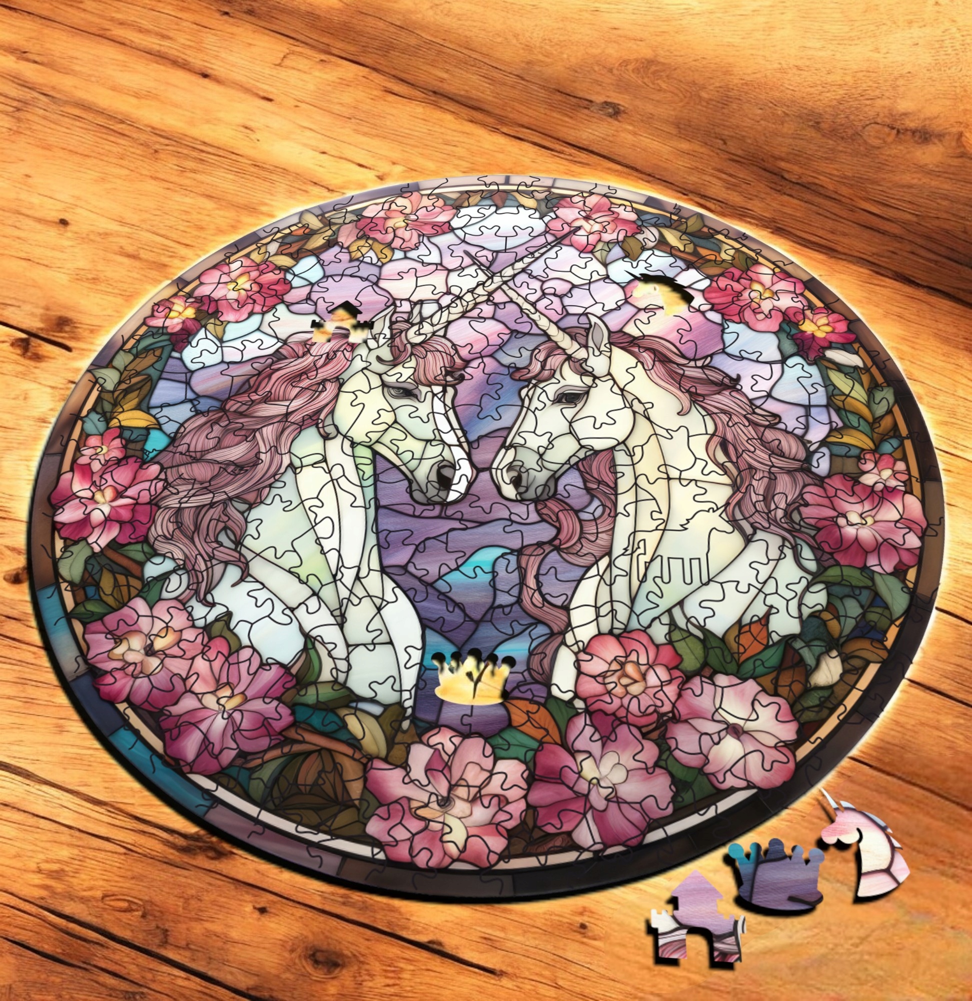 Puzzle Drewniane Jednorożec 217 el. Układanka dla Dorosłych Premium v.19 Puzzle Drewniane Jednorożec 217 el. Układanka dla Dorosłych Premium v.19