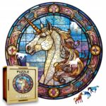 Puzzle Drewniane Jednorożec 217 el. Układanka dla Dorosłych Premium v.12