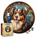 Puzzle Drewniane Pies 217 el. Układanka dla Dorosłych Premium Zwierzęta v.4