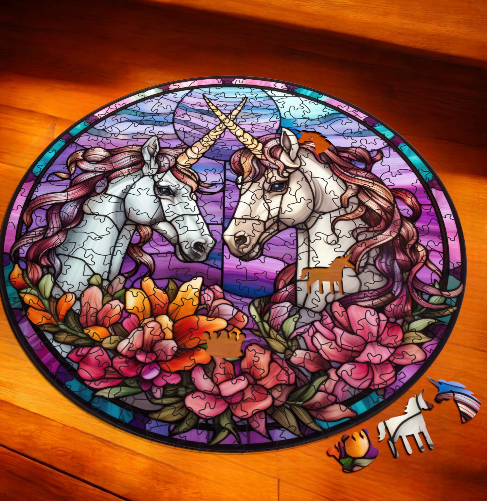 Puzzle Drewniane Jednorożec 217 el. Układanka dla Dorosłych Premium v.18 Puzzle Drewniane Jednorożec 217 el. Układanka dla Dorosłych Premium v.18