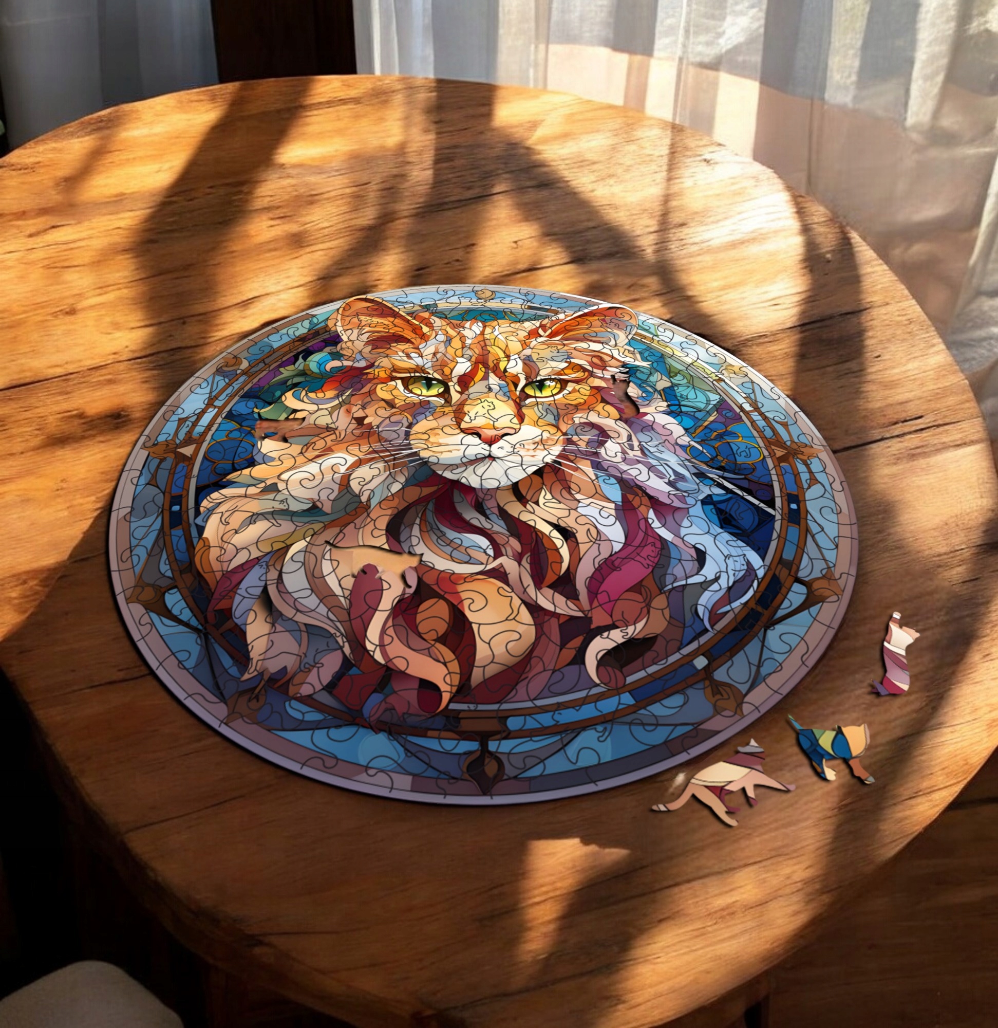 Puzzle Drewniane Kot 224 el. Układanka dla Dorosłych Premium Zwierzęta v.6 Puzzle Drewniane Kot 224 el. Układanka dla Dorosłych Premium Zwierzęta v.6