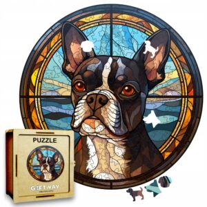 Puzzle Drewniane Pies 217 el. Układanka dla Dorosłych Premium Zwierzęta v.8