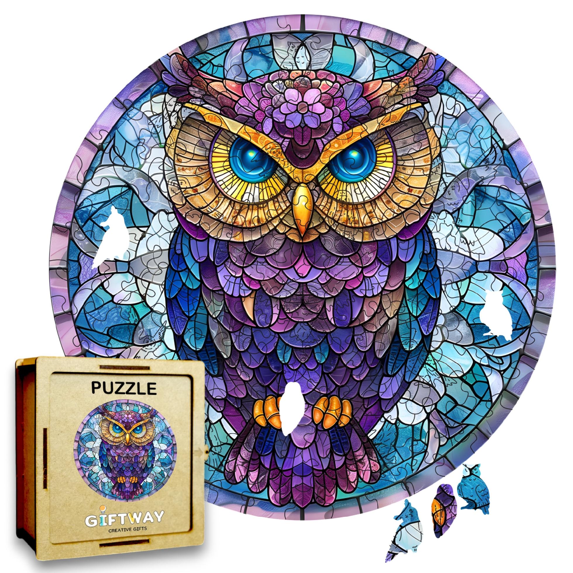 Puzzle Drewniane Sowa 150 el. Układanka dla Dorosłych Premium Zwierzęta v12 Puzzle Drewniane Sowa 150 el. Układanka dla Dorosłych Premium Zwierzęta v12