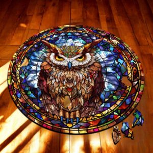 Puzzle Drewniane Sowa 150 el. Układanka dla Dorosłych Premium Zwierzęta v17