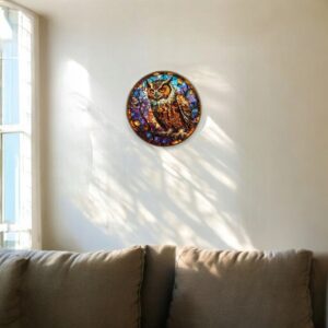 Puzzle Drewniane Sowa 150 el. Układanka dla Dorosłych Premium Zwierzęta v14