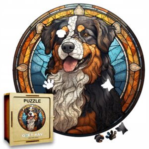 Puzzle Drewniane Pies 217 el. Układanka dla Dorosłych Premium Zwierzęta v.7