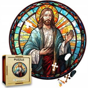 Puzzle Drewniane Jezus 208 el. Układanka dla Dorosłych Katolickie v.23