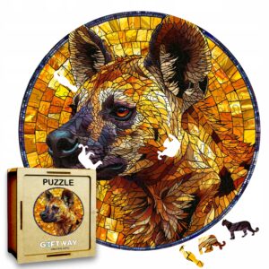 Puzzle Drewniane Hiena 224 el. Układanka dla Dorosłych 3D Zwierzęta v.3