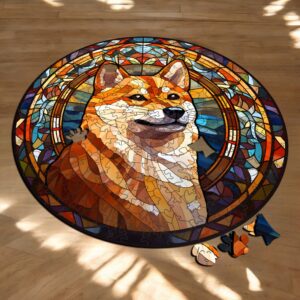 Puzzle Drewniane Pies 217 el. Układanka dla Dorosłych Premium Zwierzęta v24