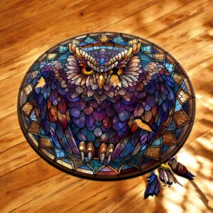 Puzzle Drewniane Sowa 150 el. Układanka dla Dorosłych Premium Zwierzęta v.5