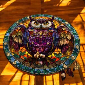 Puzzle Drewniane Sowa 150 el. Układanka dla Dorosłych Premium Zwierzęta v18