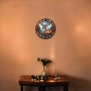 Puzzle Drewniane Świąteczny Jeleń 217 el. Układanka dla Dorosłych Święta