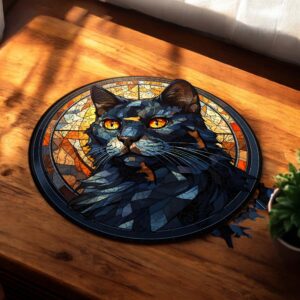 Puzzle Drewniane Kot 224 el. Układanka dla Dorosłych Premium Zwierzęta v.27