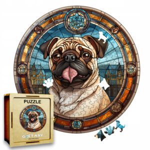 Puzzle Drewniane Pies 217 el. Układanka dla Dorosłych Premium Zwierzęta v22