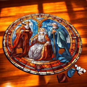 Puzzle Drewniane Trzech Króli 208 el Układanka dla Dorosłych Katolickie v.6