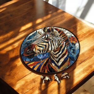 Puzzle Drewniane Zebra 224 el. Układanka dla Dorosłych 3D Zwierzęta v.1