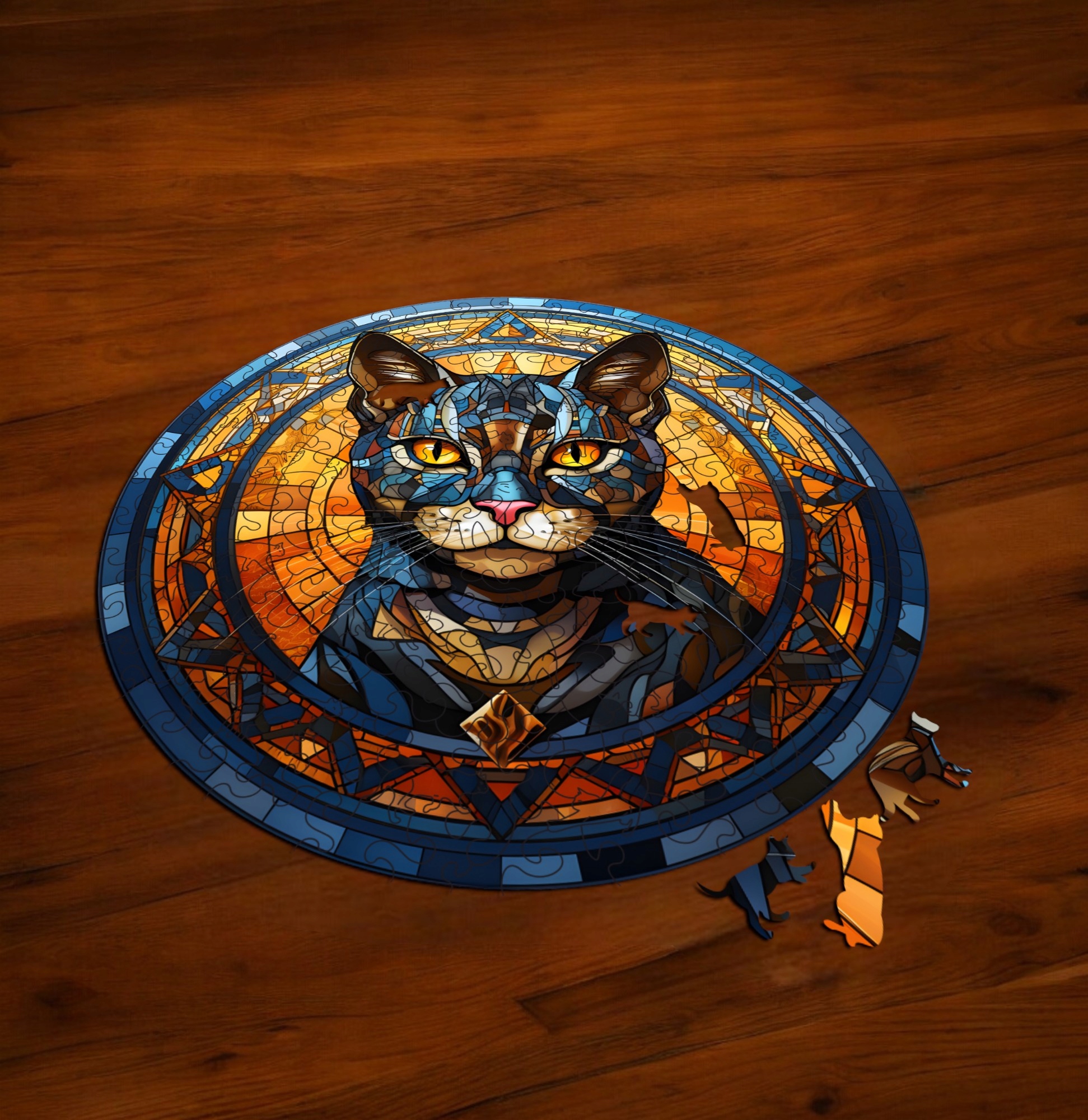 Puzzle Drewniane Kot 224 el. Układanka dla Dorosłych Premium Zwierzęta v.37 Puzzle Drewniane Kot 224 el. Układanka dla Dorosłych Premium Zwierzęta v.37