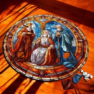 Puzzle Drewniane Trzech Króli 208 el Układanka dla Dorosłych Katolickie v.6