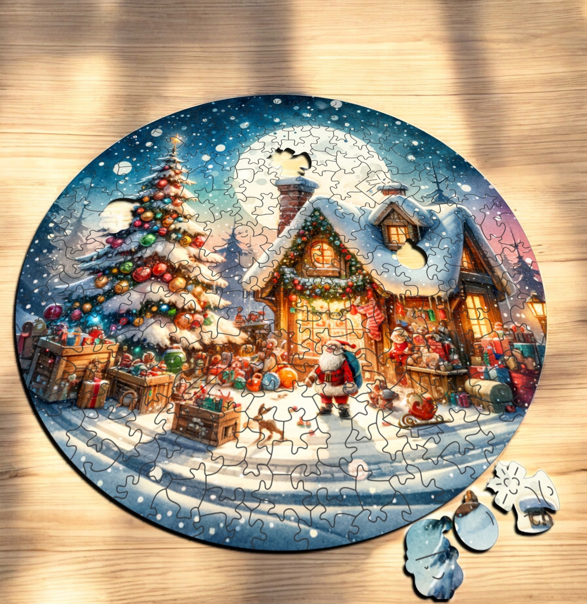 Puzzle Drewniane Boże Narodzenie 217 el. Układanka dla Dorosłych Święta Puzzle Drewniane Boże Narodzenie 217 el. Układanka dla Dorosłych Święta