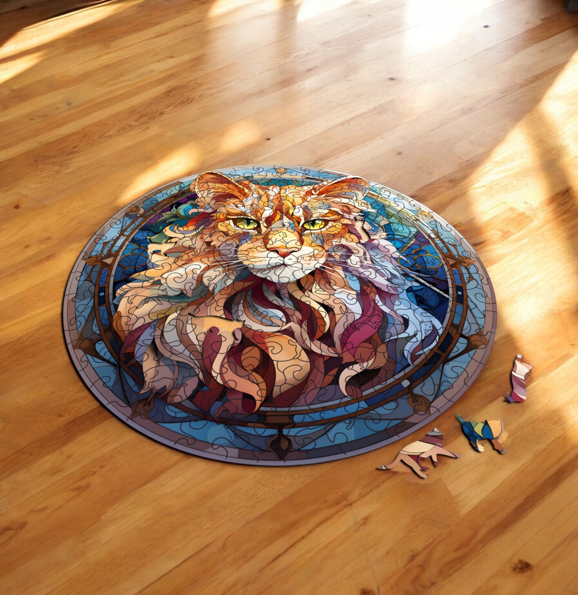 Puzzle Drewniane Kot 224 el. Układanka dla Dorosłych Premium Zwierzęta v.6 Puzzle Drewniane Kot 224 el. Układanka dla Dorosłych Premium Zwierzęta v.6