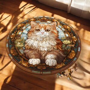 Puzzle Drewniane Kot 224 el. Układanka dla Dorosłych Premium Zwierzęta v.41