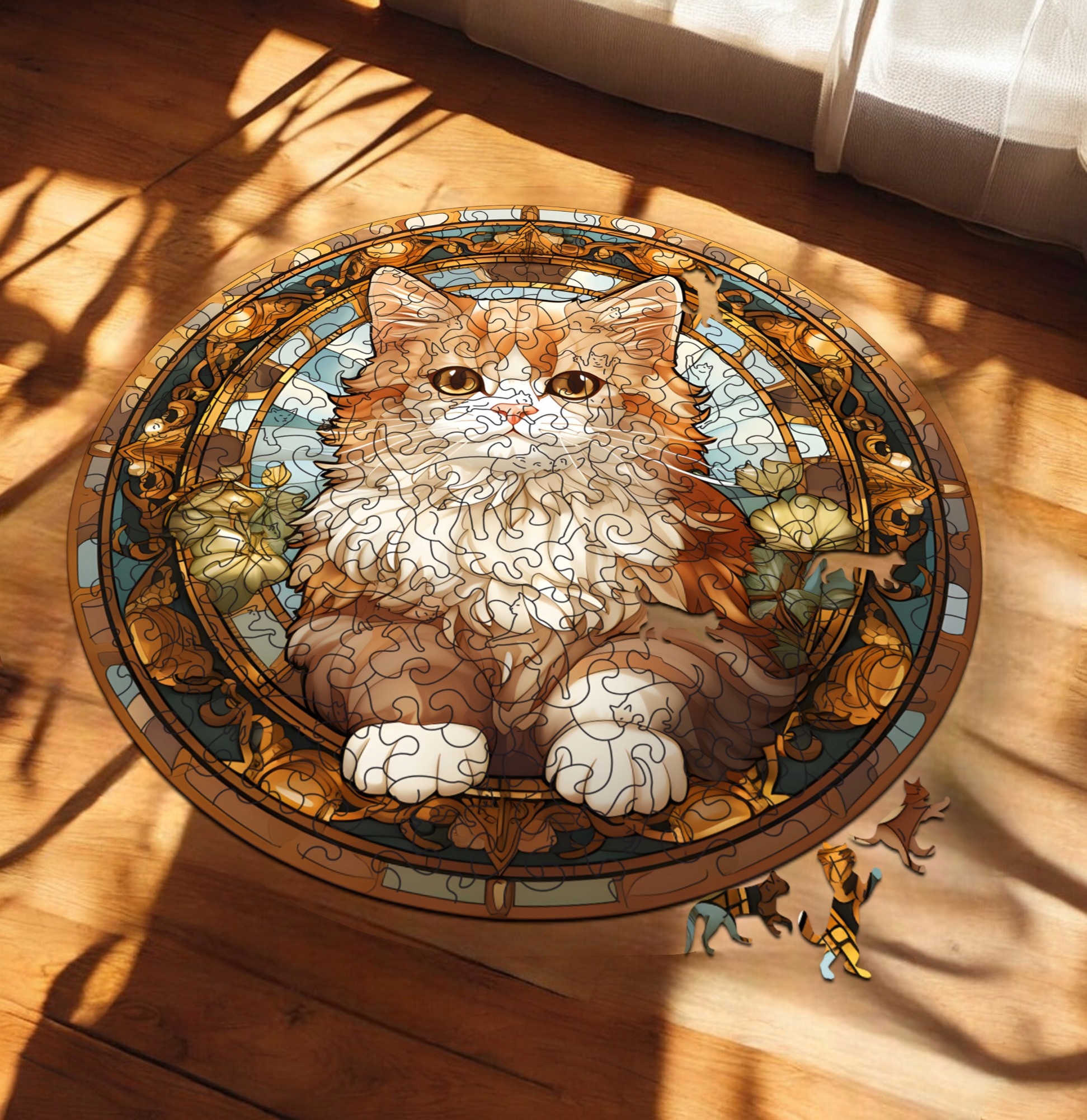 Puzzle Drewniane Kot 224 el. Układanka dla Dorosłych Premium Zwierzęta v.41 Puzzle Drewniane Kot 224 el. Układanka dla Dorosłych Premium Zwierzęta v.41