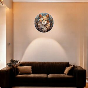 Puzzle Drewniane Kot 224 el. Układanka dla Dorosłych Premium Zwierzęta v.9