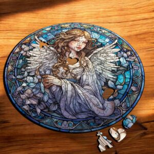 Puzzle Drewniane Anioł 208 el. Układanka dla Dorosłych Katolickie v.11
