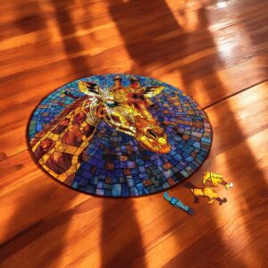 Puzzle Drewniane Żyrafa 224 el. Układanka dla Dorosłych 3D Zwierzęta v.3