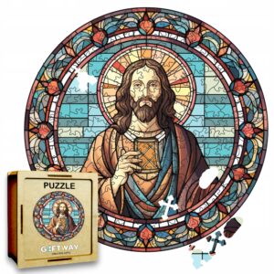 Puzzle Drewniane Jezus 208 el. Układanka dla Dorosłych Katolickie v.25