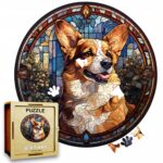 Puzzle Drewniane Pies 217 el. Układanka dla Dorosłych Premium Zwierzęta v26