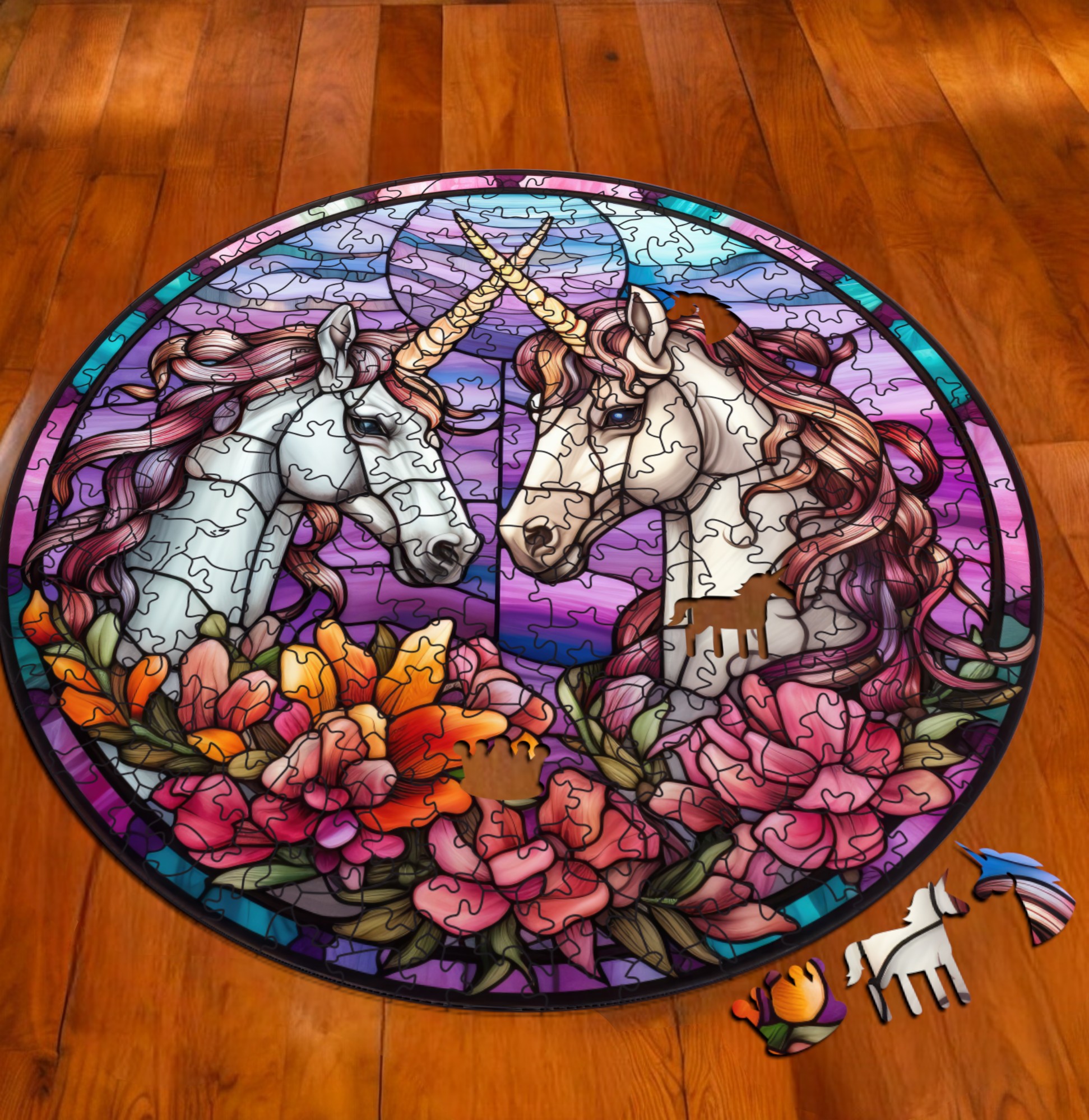 Puzzle Drewniane Jednorożec 217 el. Układanka dla Dorosłych Premium v.18 Puzzle Drewniane Jednorożec 217 el. Układanka dla Dorosłych Premium v.18