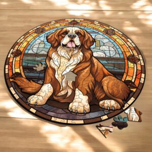 Puzzle Drewniane Pies 217 el. Układanka dla Dorosłych Premium Zwierzęta v23