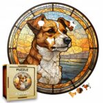 Puzzle Drewniane Pies 217 el. Układanka dla Dorosłych Premium Zwierzęta v19