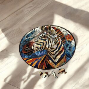 Puzzle Drewniane Zebra 224 el. Układanka dla Dorosłych 3D Zwierzęta v.1