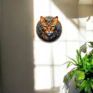 Puzzle Drewniane Kot 224 el. Układanka dla Dorosłych Premium Zwierzęta v.44